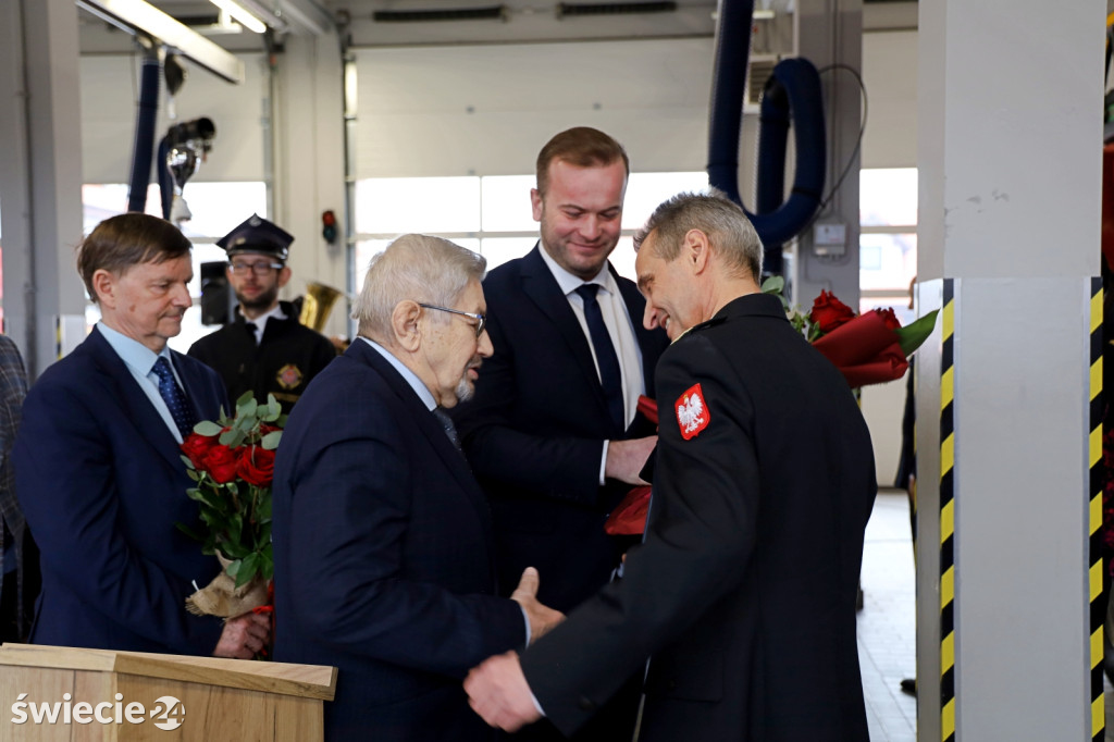 Pożegnanie zastępcy komendanta strażaków w Świeciu