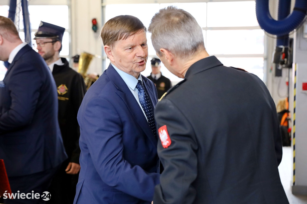 Pożegnanie zastępcy komendanta strażaków w Świeciu