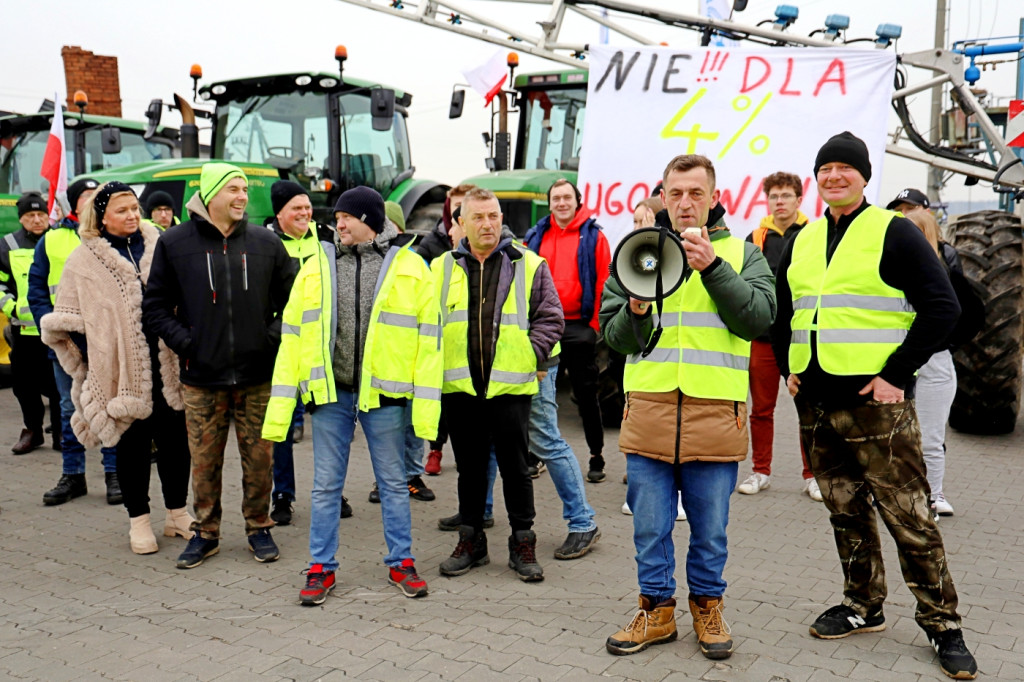 Protest rolników w Przysiersku