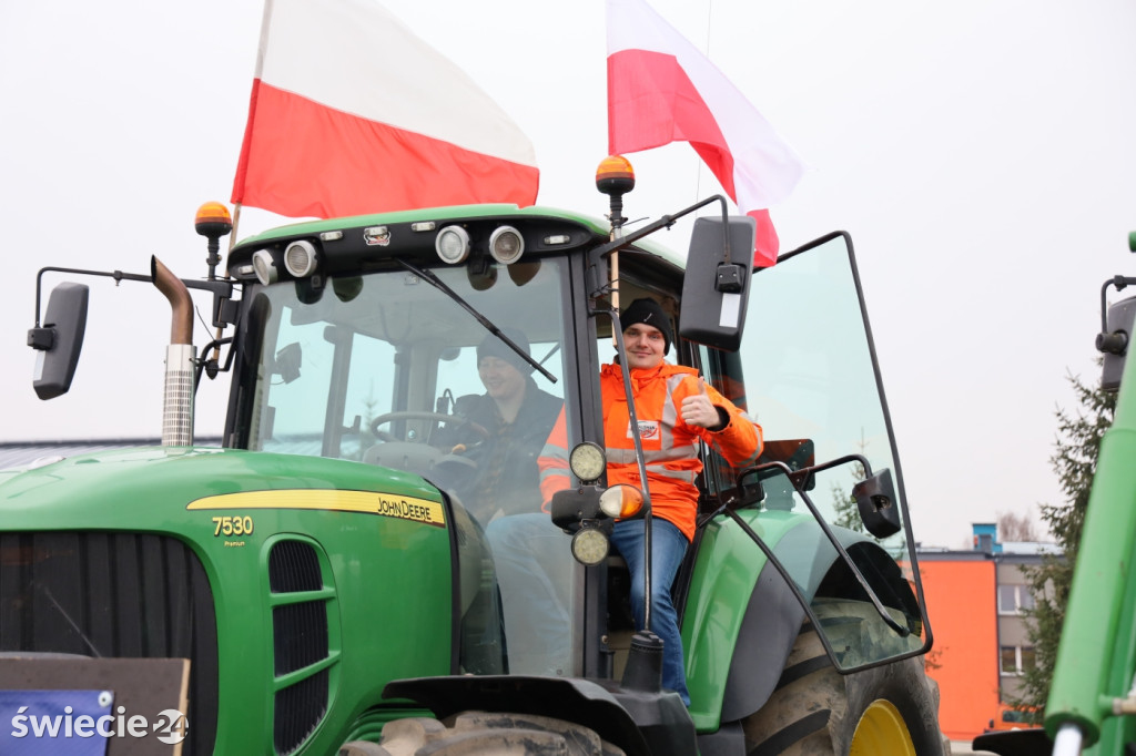 Protest rolników w Przysiersku