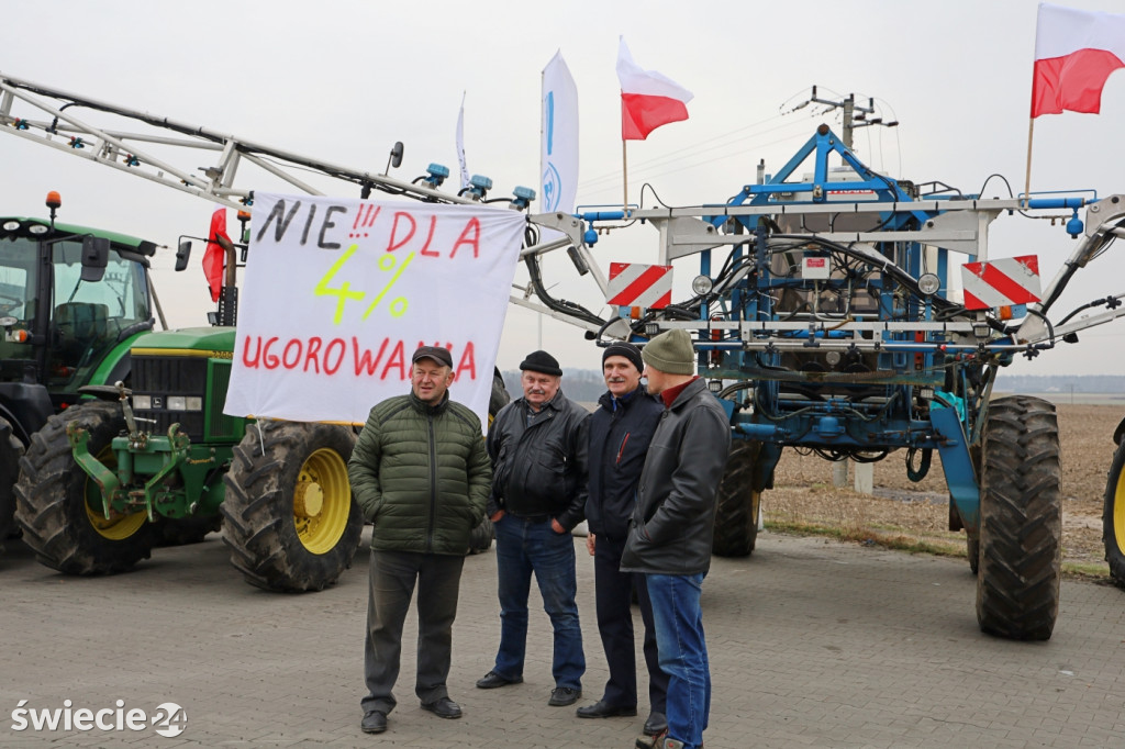 Protest rolników w Przysiersku