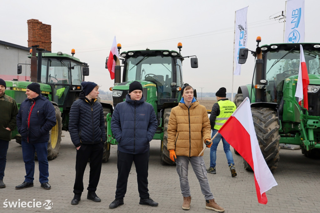 Protest rolników w Przysiersku