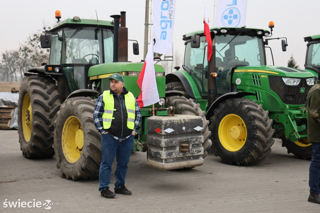 Protest rolników w Przysiersku