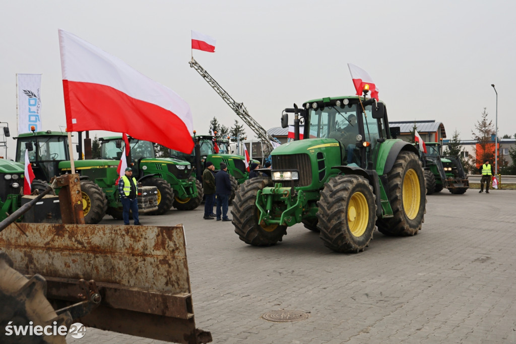 Protest rolników w Przysiersku