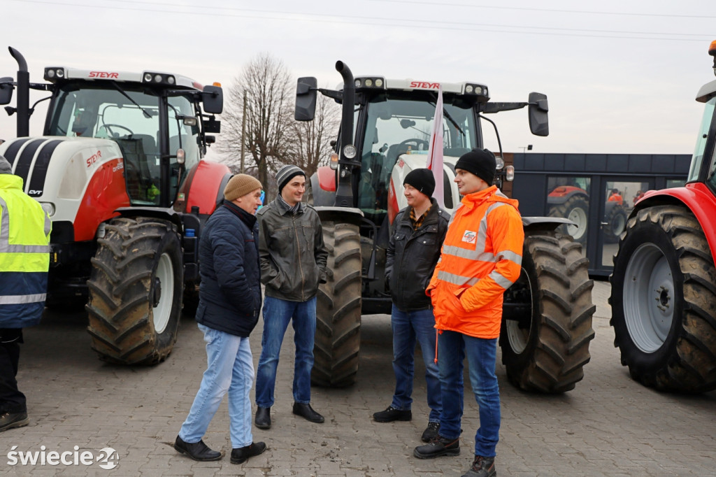 Protest rolników w Przysiersku