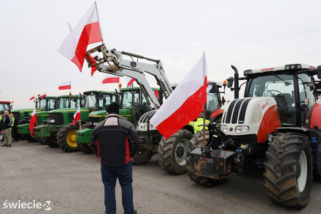 Protest rolników w Przysiersku