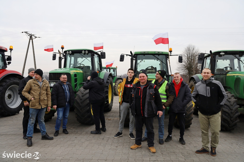 Protest rolników w Przysiersku