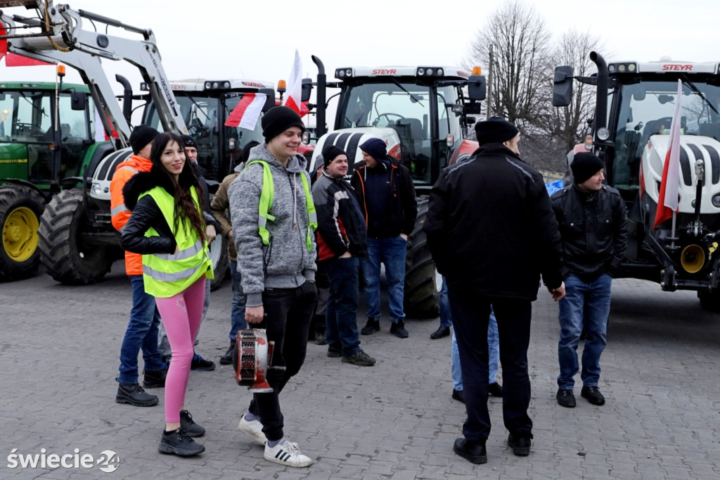 Protest rolników w Przysiersku