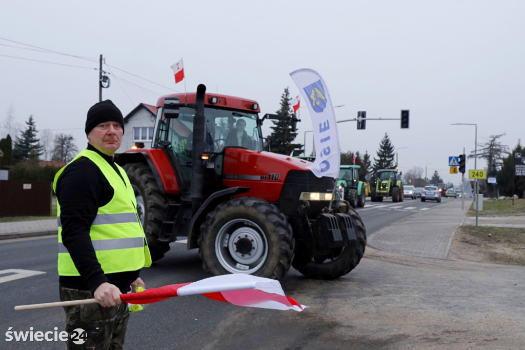 Protest rolników w Przysiersku