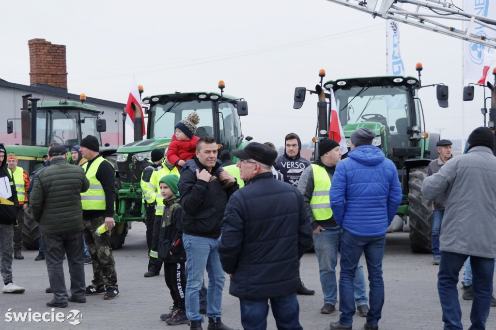 Protest rolników w Przysiersku