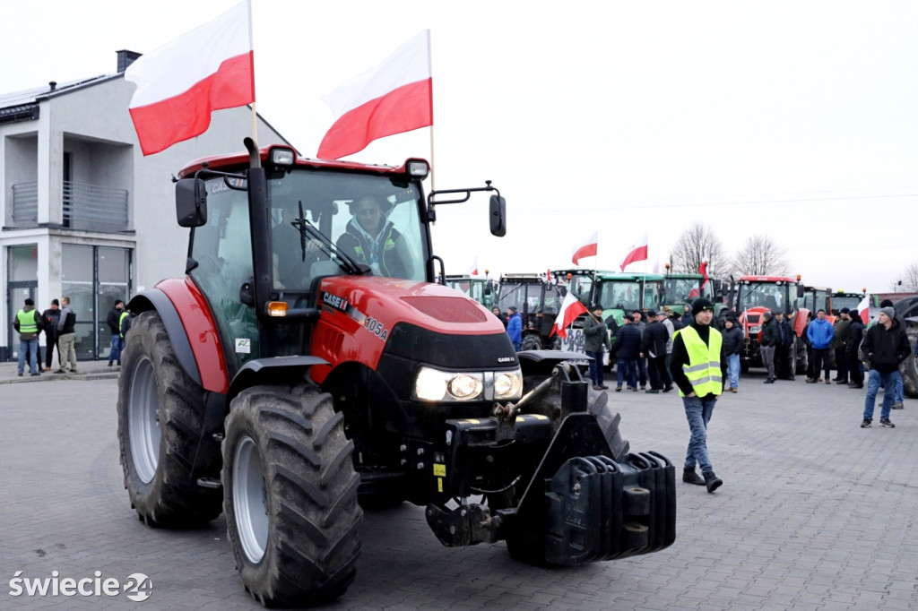 Protest rolników w Przysiersku