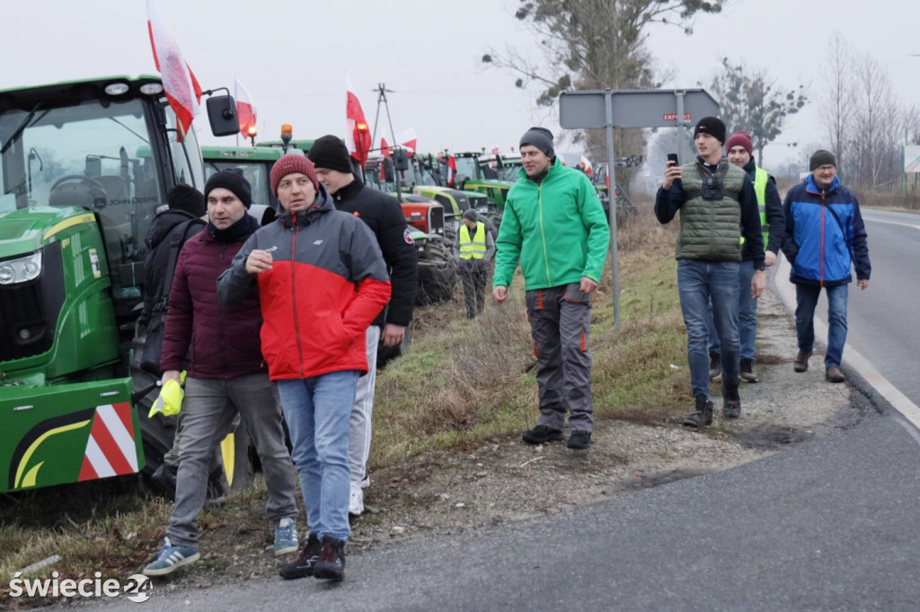 Protest rolników w Przysiersku