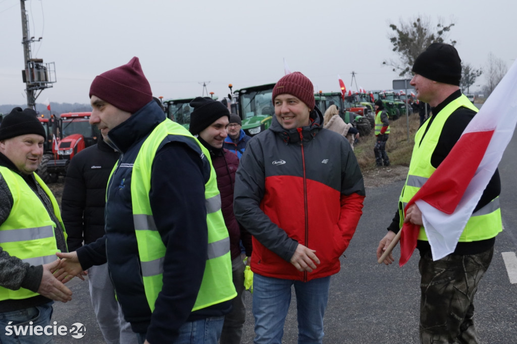 Protest rolników w Przysiersku