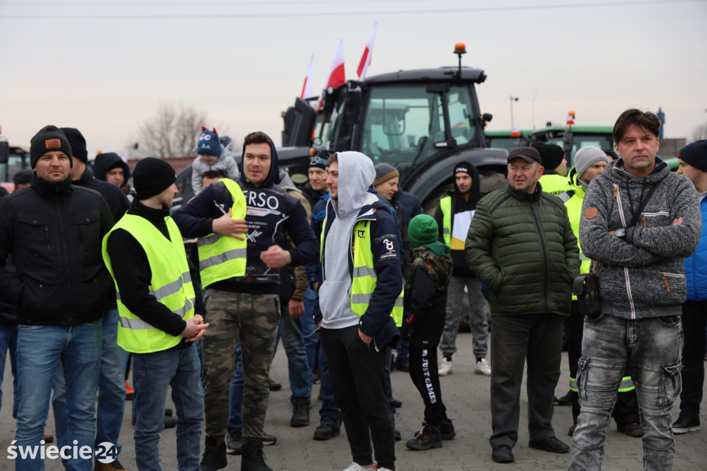 Protest rolników w Przysiersku