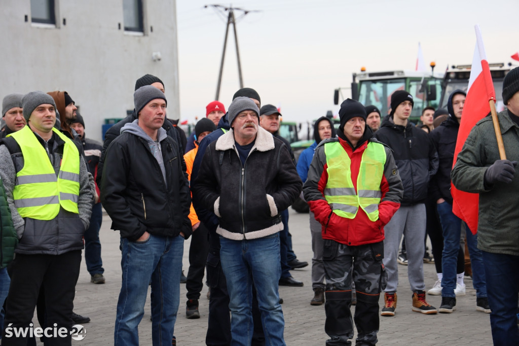 Protest rolników w Przysiersku