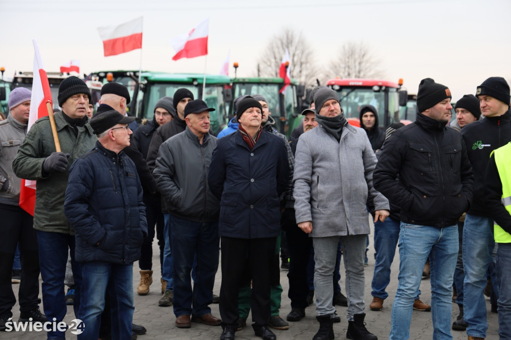 Protest rolników w Przysiersku