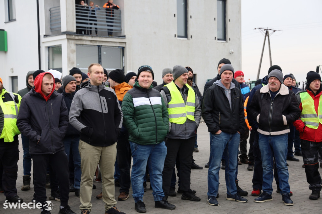 Protest rolników w Przysiersku
