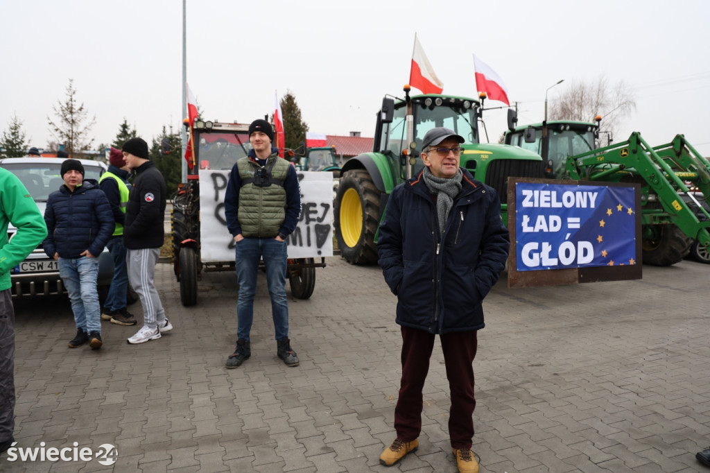Protest rolników w Przysiersku