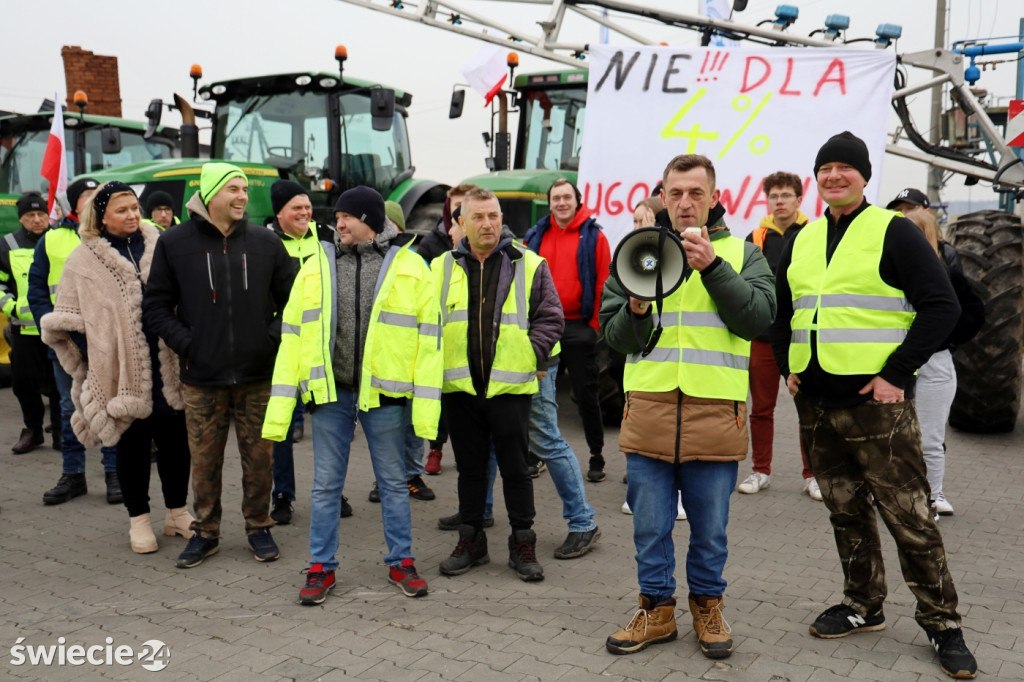 Protest rolników w Przysiersku
