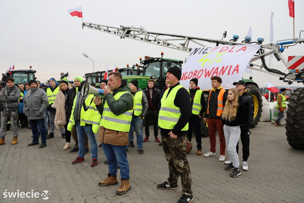 Protest rolników w Przysiersku