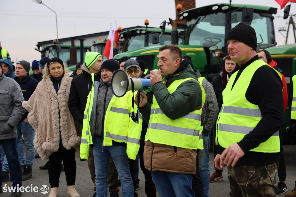 Protest rolników w Przysiersku