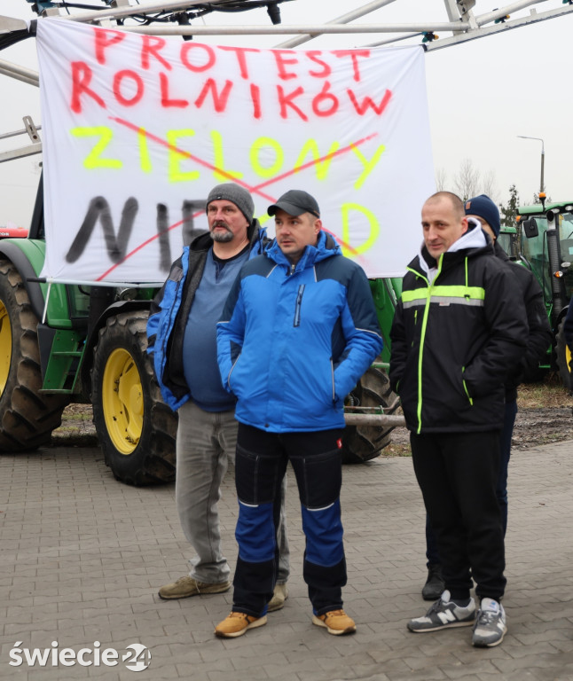 Protest rolników w Przysiersku