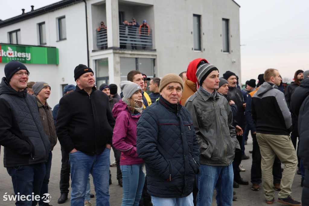Protest rolników w Przysiersku