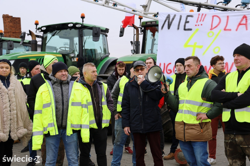Protest rolników w Przysiersku
