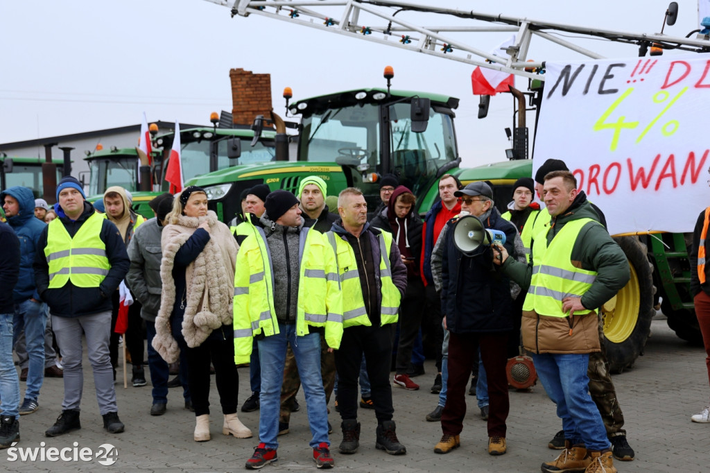 Protest rolników w Przysiersku