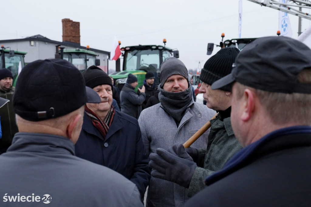 Protest rolników w Przysiersku