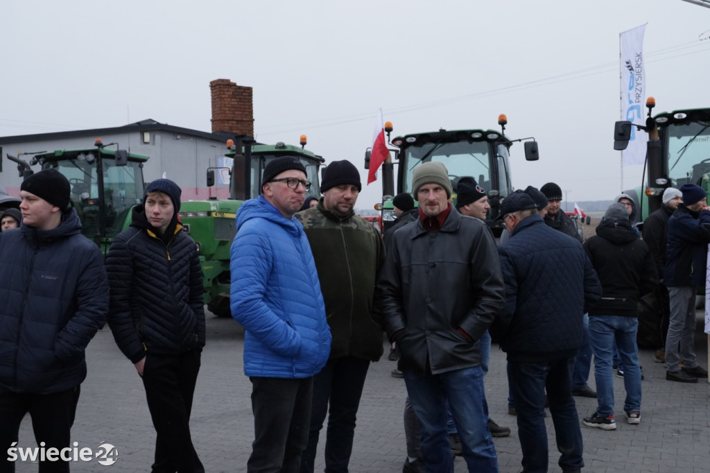 Protest rolników w Przysiersku