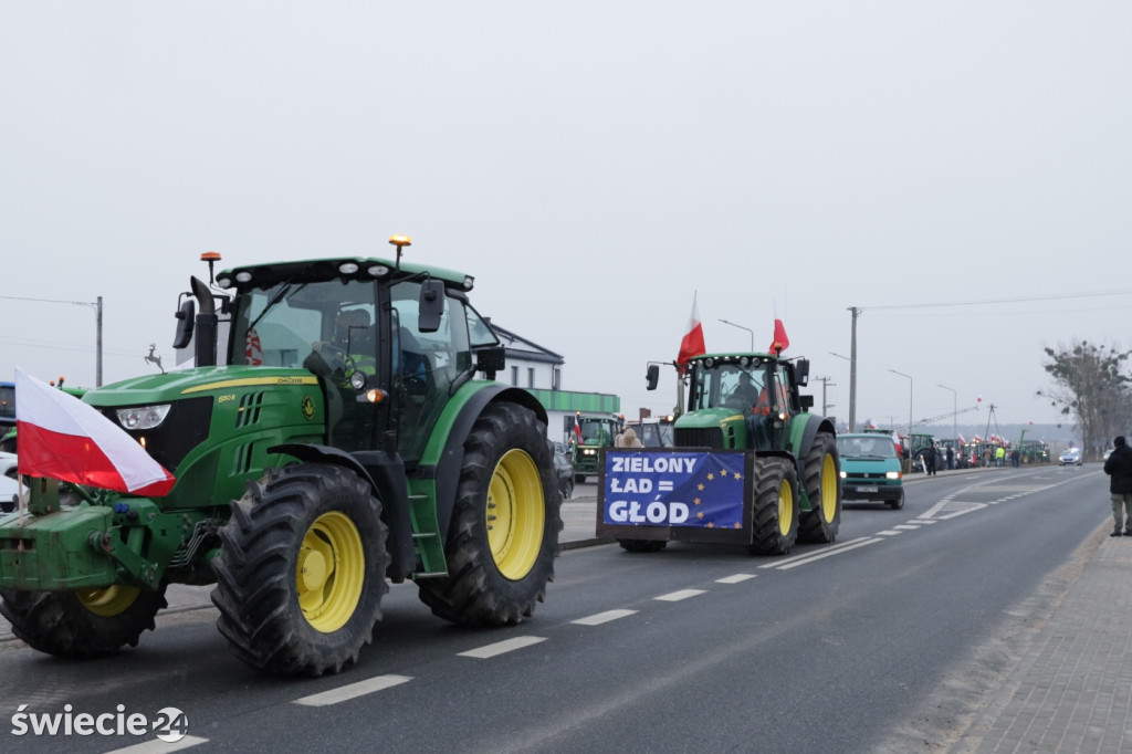 Protest rolników w Przysiersku