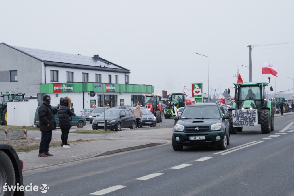 Protest rolników w Przysiersku