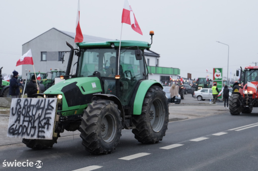 Protest rolników w Przysiersku