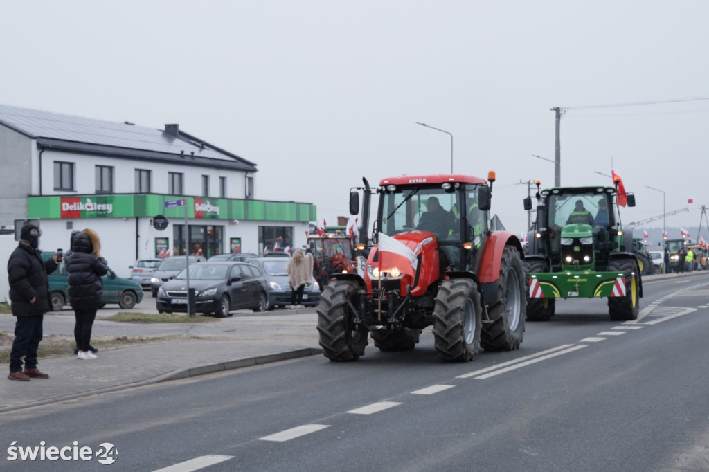 Protest rolników w Przysiersku