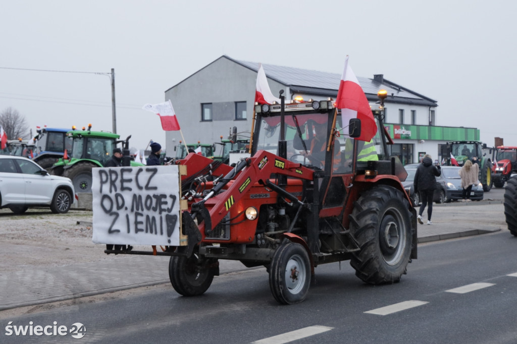 Protest rolników w Przysiersku