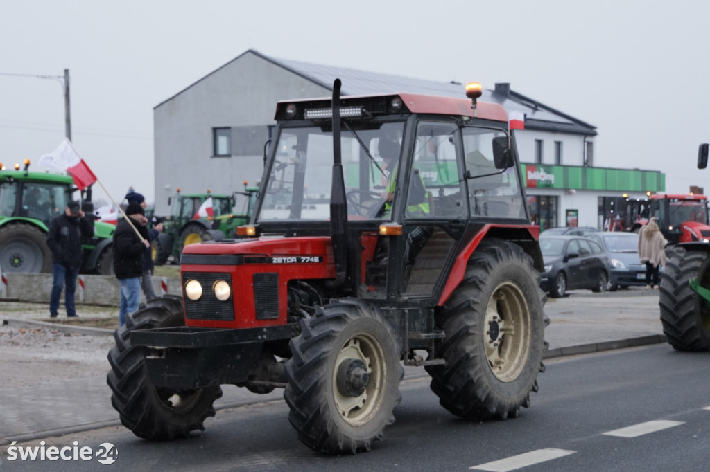 Protest rolników w Przysiersku