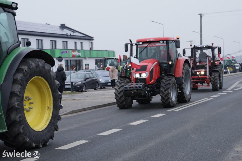 Protest rolników w Przysiersku