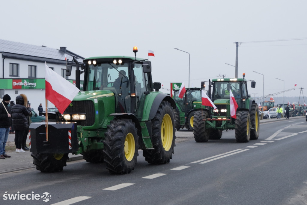 Protest rolników w Przysiersku