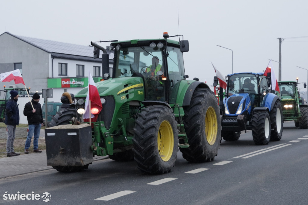 Protest rolników w Przysiersku