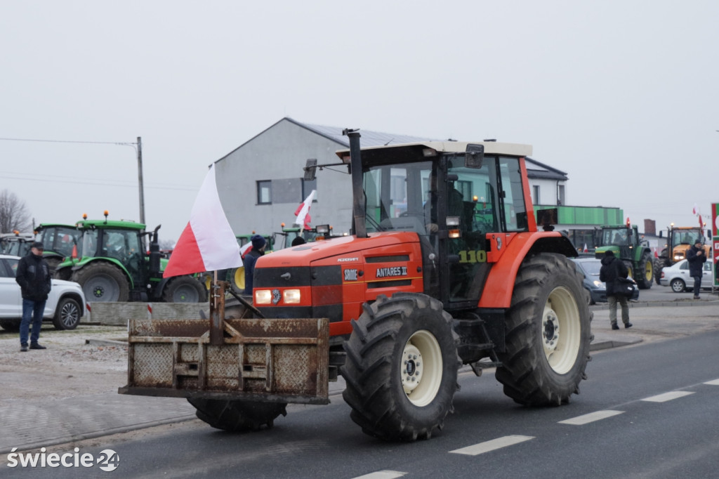 Protest rolników w Przysiersku