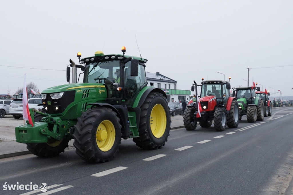 Protest rolników w Przysiersku