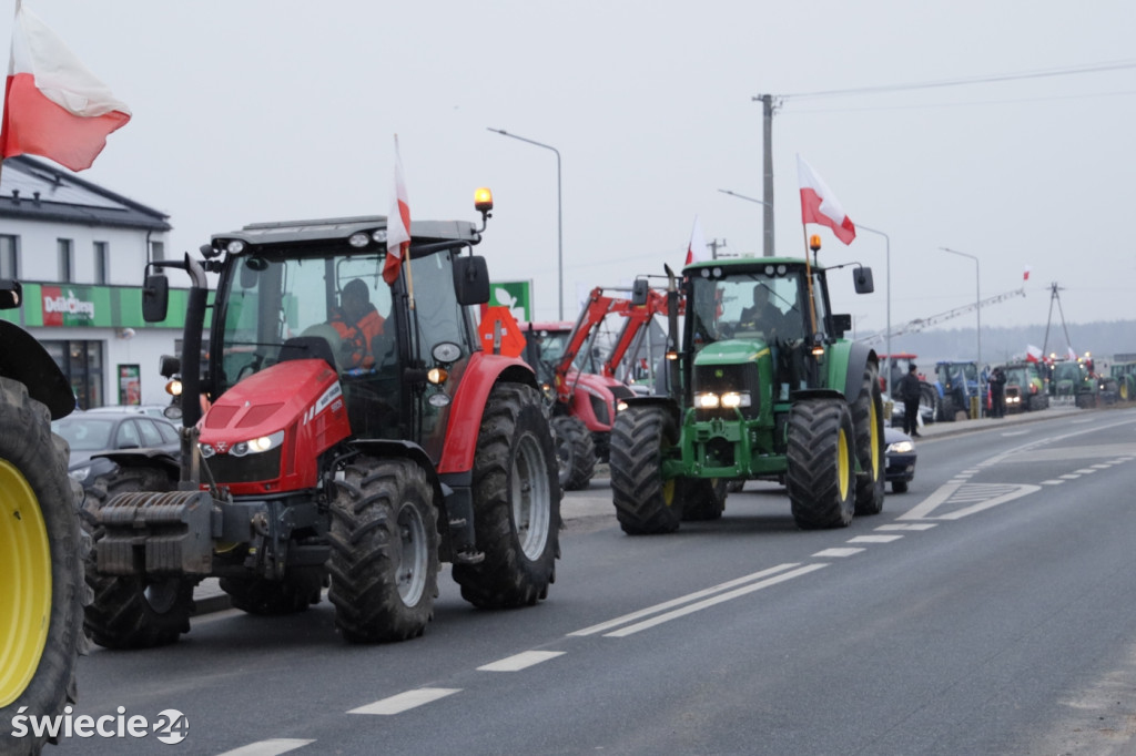 Protest rolników w Przysiersku