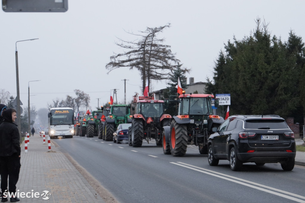 Protest rolników w Przysiersku