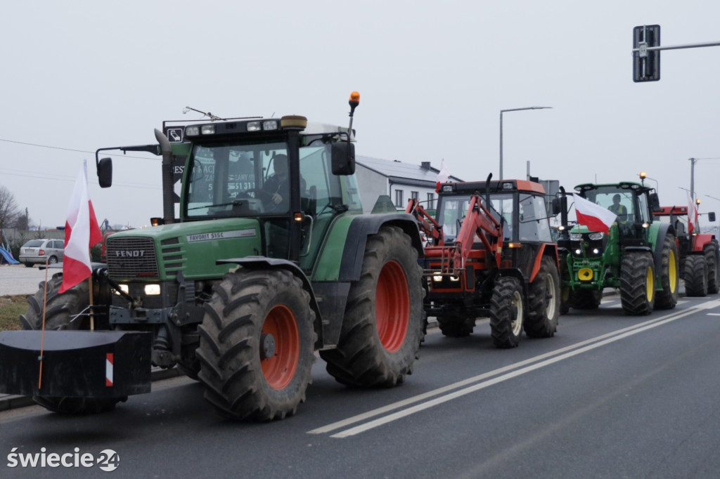 Protest rolników w Przysiersku