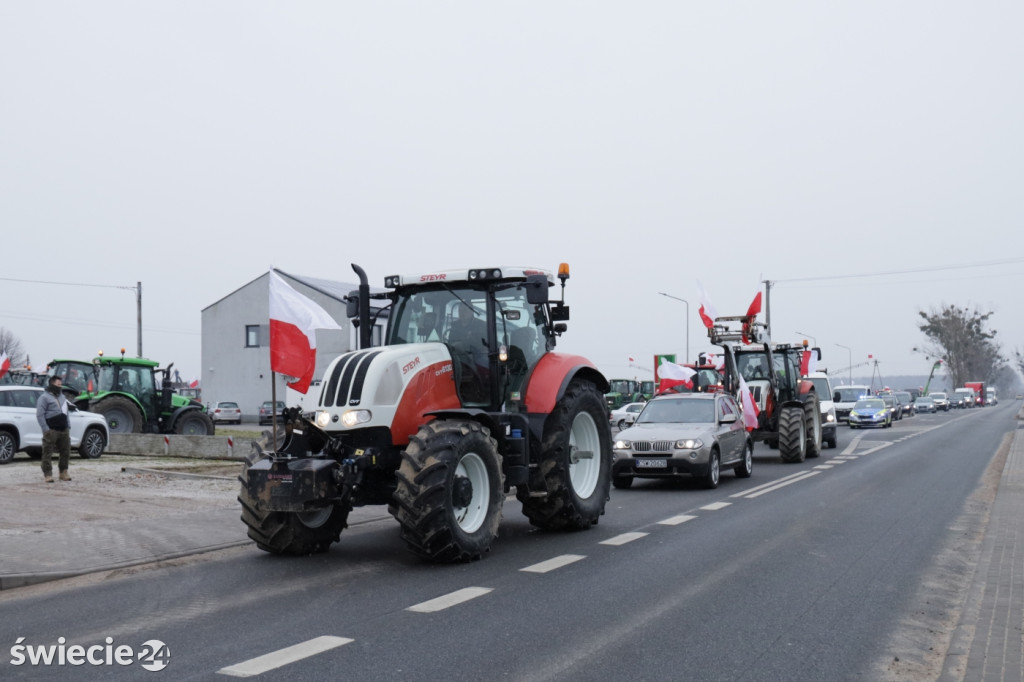 Protest rolników w Przysiersku