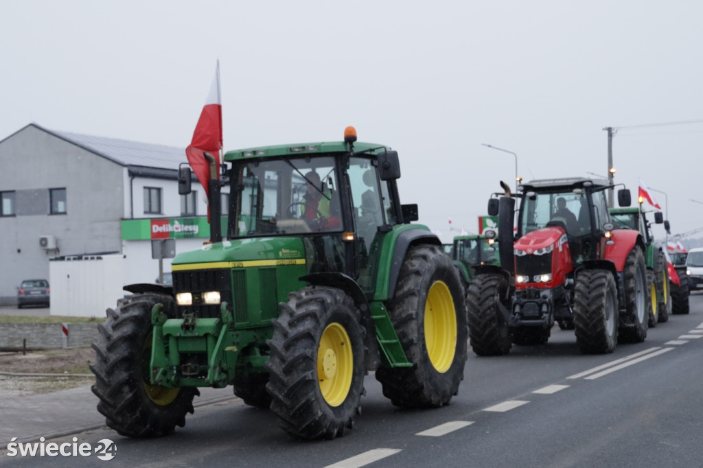Protest rolników w Przysiersku