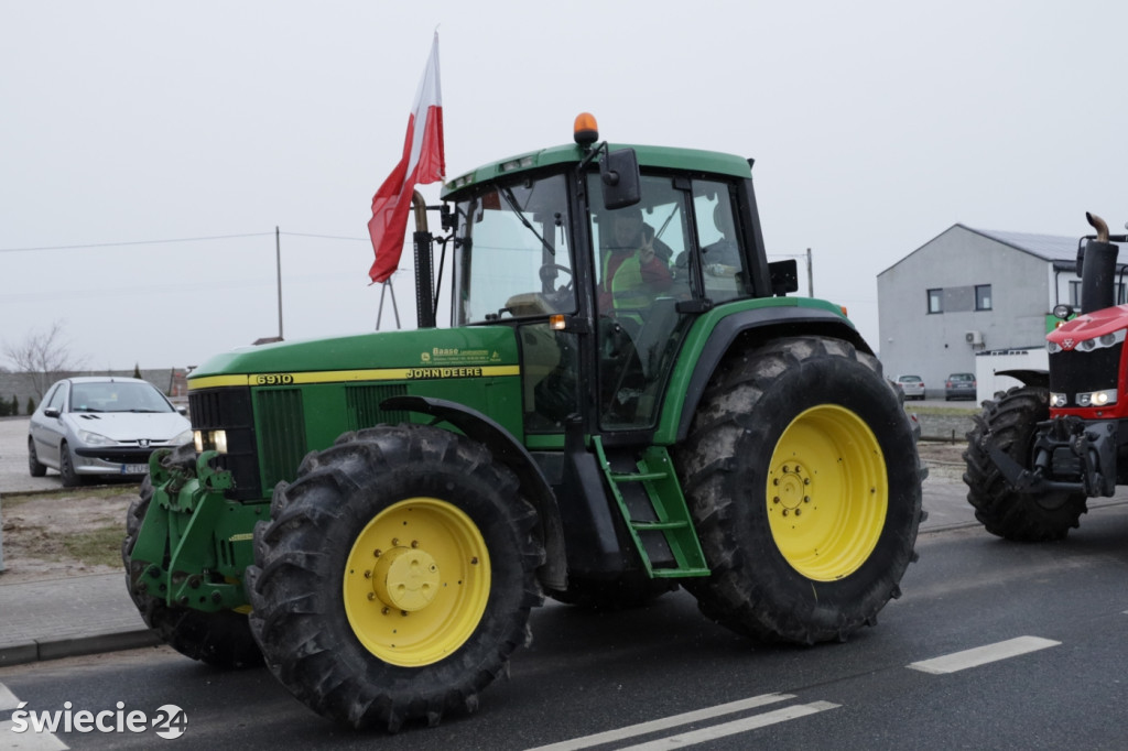 Protest rolników w Przysiersku