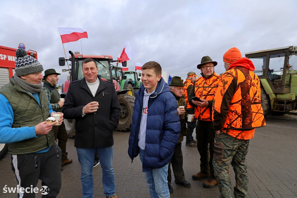 Rolnicy i myśliwi solidarni w Warlubiu