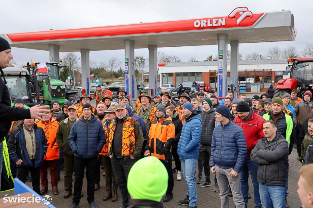 Rolnicy i myśliwi solidarni w Warlubiu